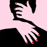 poster, the hands embrace, love