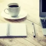 coffee, computer, cup