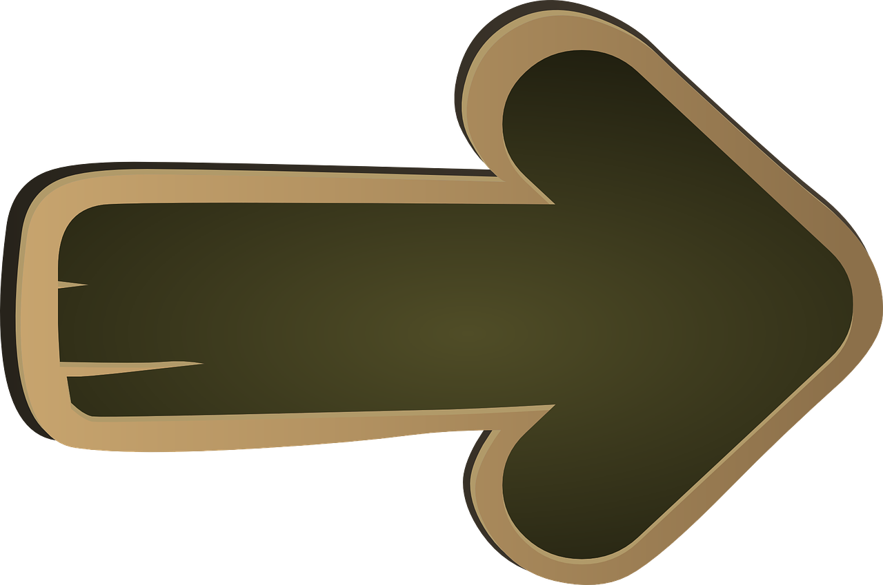 arrow, directional, board